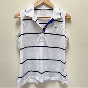 Vineyard Vines Sleeveless Striped Polo